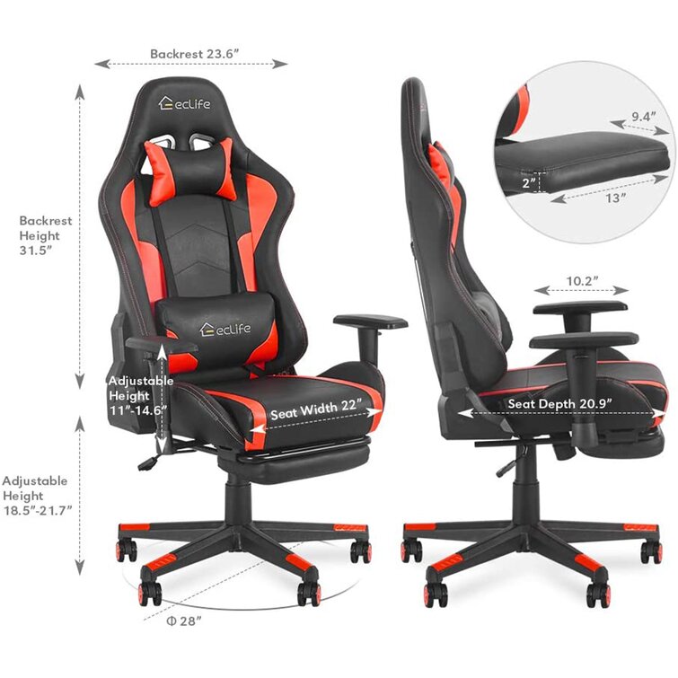 Ergonomic gaming chair outlet eclife